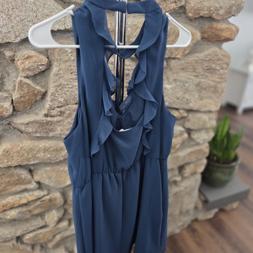 BCBGeneration Blue Ruffle Mini Dress - Picture 5 of 5